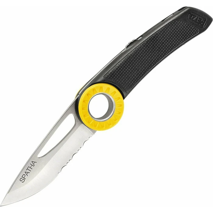Petzl Spatha Folding Knife with Locking Mechanism Black in Sheath S92AN