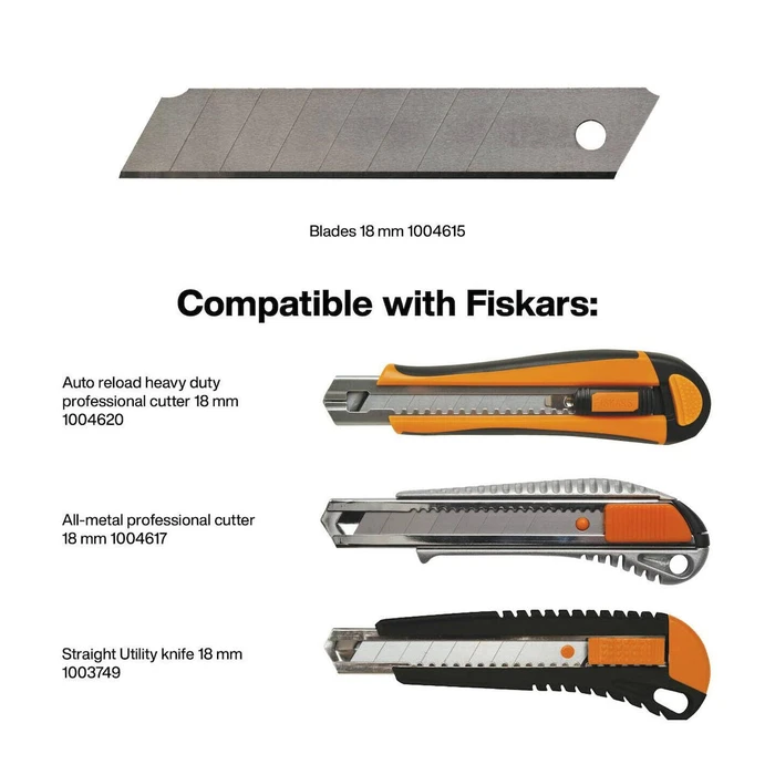 Fiskars Κοπίδι Φαλτσέτα 18mm Πορτοκαλί (1004620)