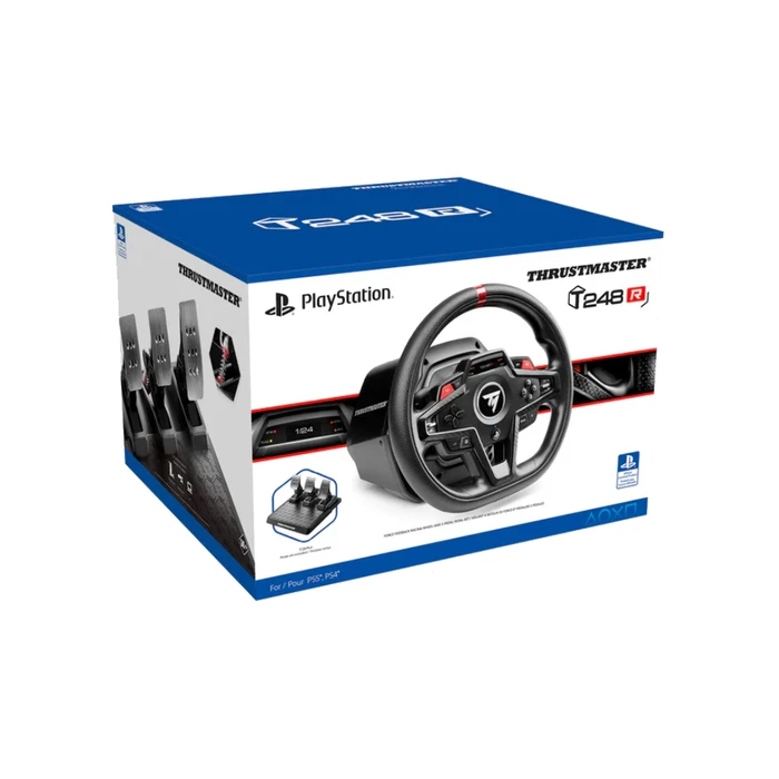 Thrustmaster T248R Force Feedback Racing Wheel with Pedals and Shifter Pack (PS5/PC)
