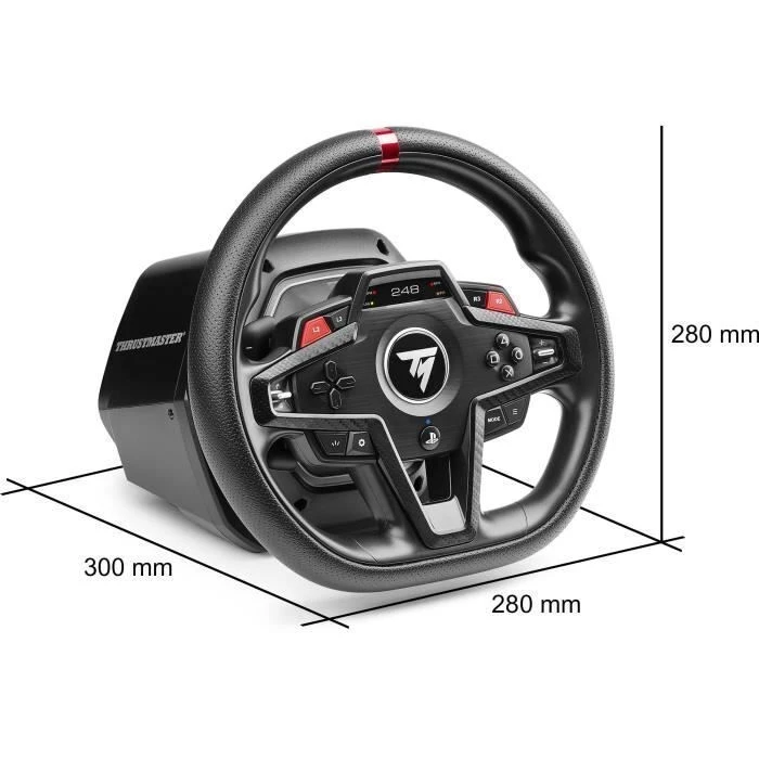 Thrustmaster T248R Force Feedback Racing Wheel with Pedals and Shifter Pack (PS5/PC)