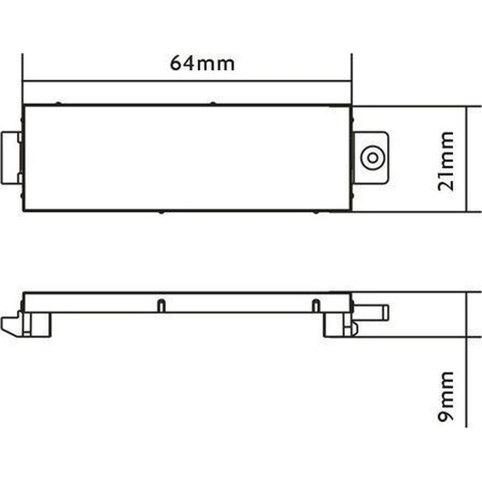 Vision Techconnect3 Blank Module TC3 BLANK, White, 64 mm x 21 mm x 9 mm