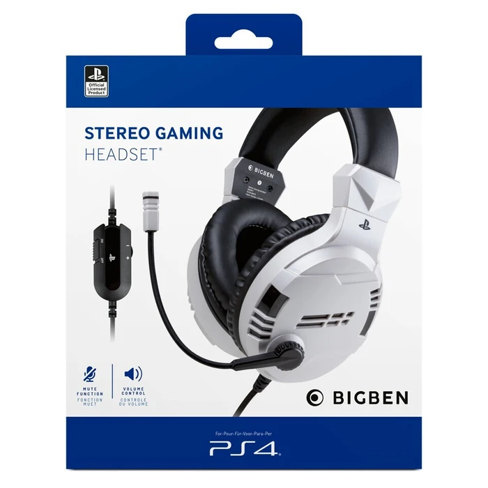 Gaming ακουστικά με μικρόφωνο Bigben Interactive V3.0 Over Ear 3.5mm - Λευκό