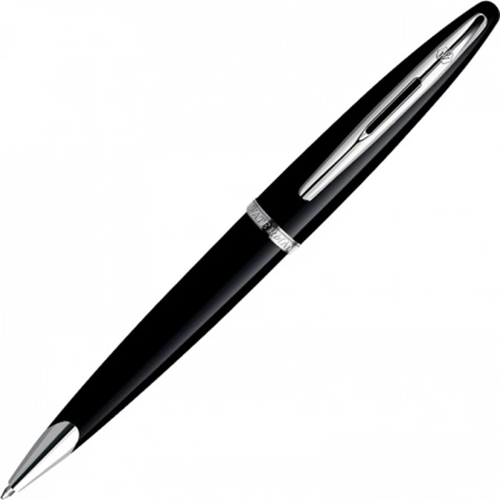 WATERMAN Carène Lacquer Ballpoint Pen - Black Lacquer, Medium Tip (M), Blue Ink, Gift Box