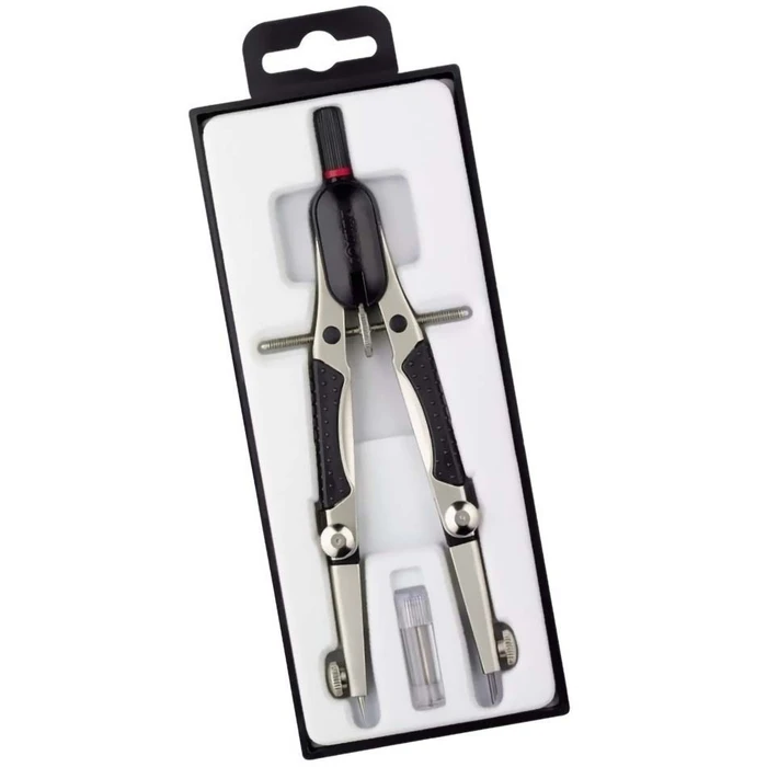 Rotring Compass with Needle and Wheel in Black Case - S0676580