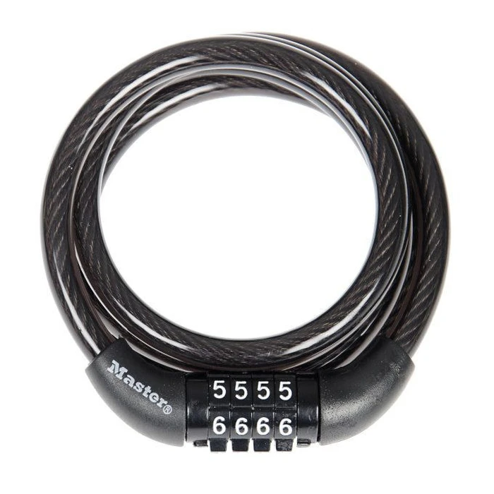 Master Lock Κουλουριαστό Καλώδιο Ασφαλείας 1.2 m Ø8 mm με 4ψήφιο Συνδυασμό