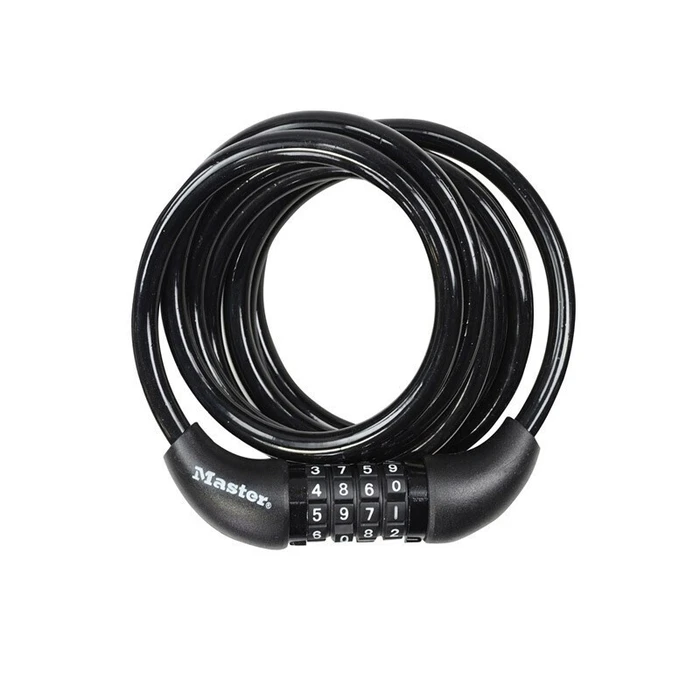 Master Lock Κουλουριαστό Καλώδιο Ασφαλείας 1.2 m Ø8 mm με 4ψήφιο Συνδυασμό