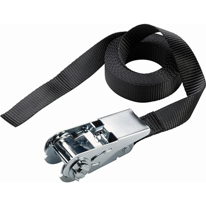 Master Lock Ιμάντας Αποσκευών Αυτοκινήτου 250x2.5cm με Καστάνια Μαύρο 322300112