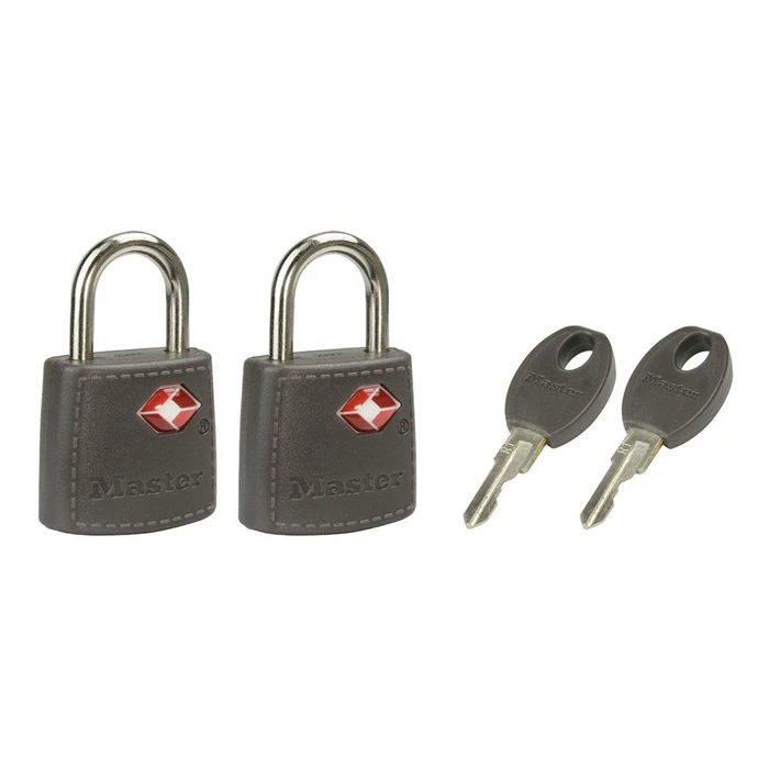 Master Lock Λουκέτο πέταλο με κλειδί, 2 τεμ., 23 mm, 3,8 x 2,3 x 1,1 cm (μοντέλο 4695)