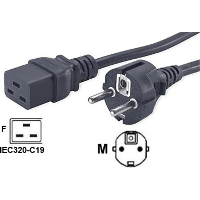 Καλώδιο τροφοδοσίας EATON 16A EU Schuko σε IEC C19 - CBLIN16EU