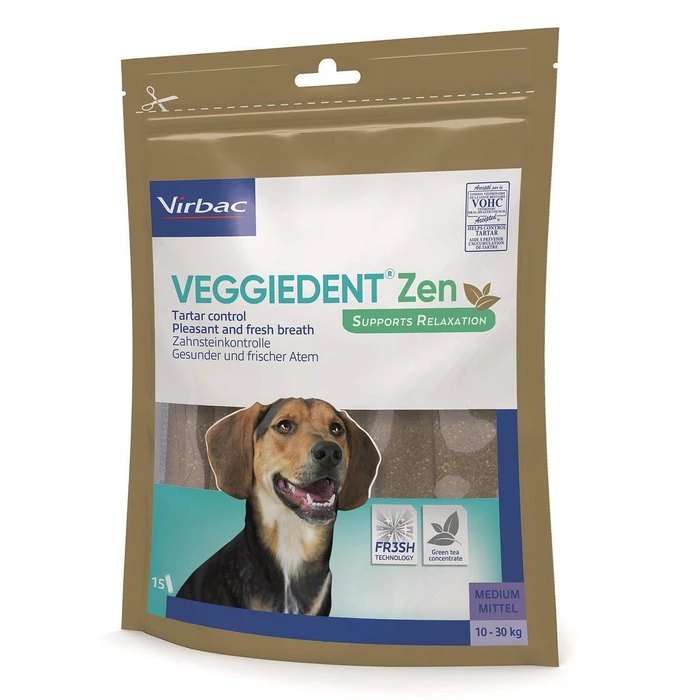 Virbac Veggiedent Λιχουδιά για Σκύλους κατά της Πέτρας & Πλάκας 114gr