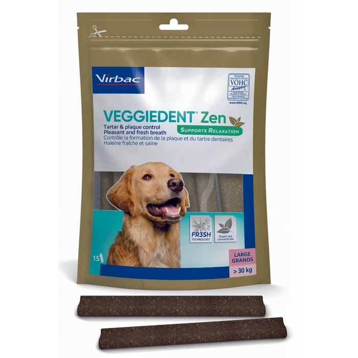 Virbac Veggiedent Dog Dental Treats (Chewable) 502.5 g - Large Breed, Oral Hygiene