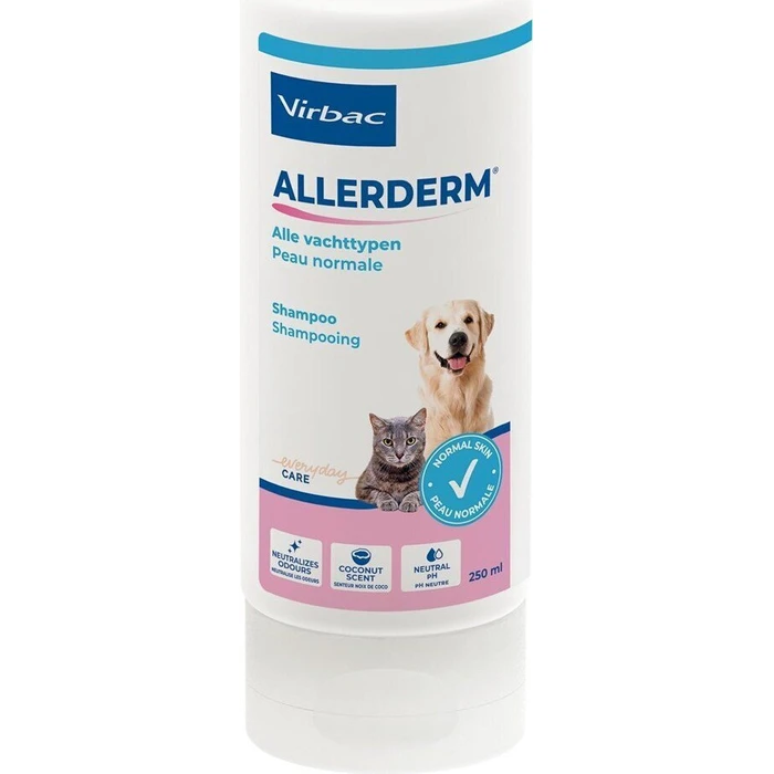 Virbac Allerderm Normal Skin Shampoo for Dogs & Cats 250 ml