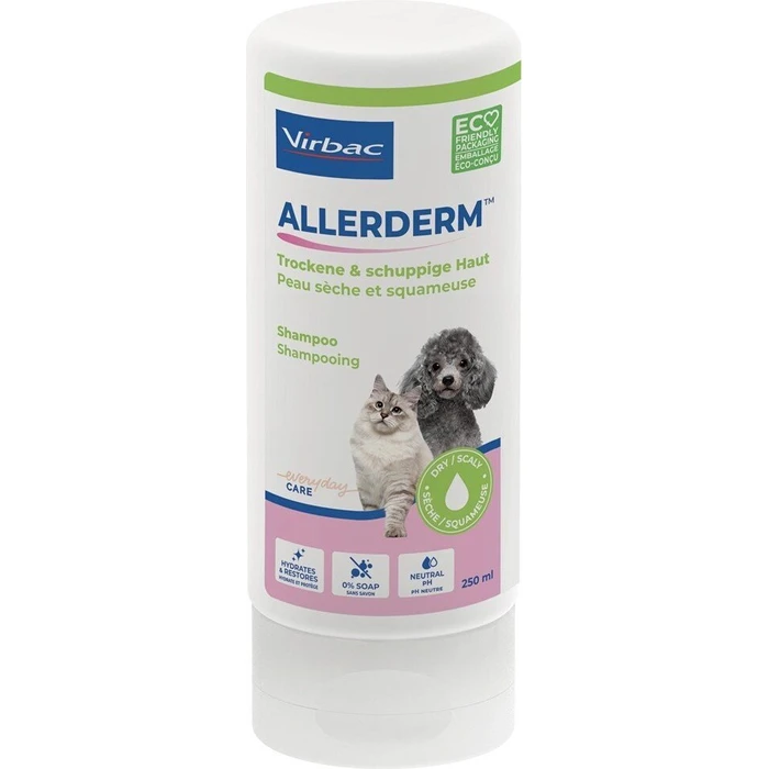 Virbac Allerderm Dry Flaky Skin Shampoo για Σκύλους & Γάτες 250 ml
