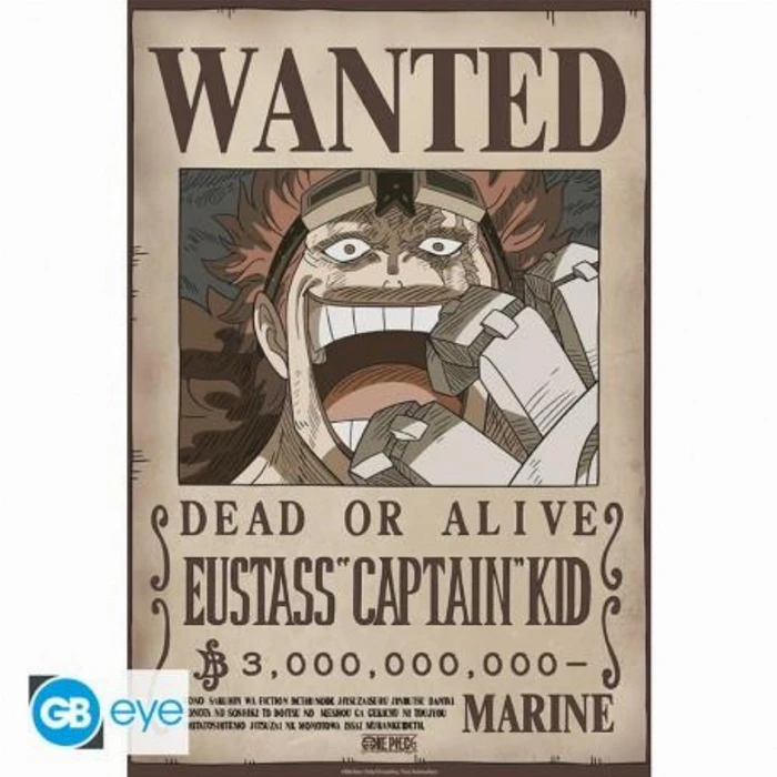 GB eye Children's Poster One Piece Chibi Wanted Eustass Kid Wano 52x38 cm (GBYDCO638)