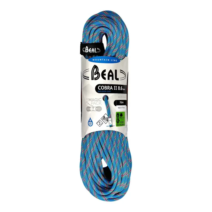Beal Golden Δυναμικό Σχοινί Ορειβασίας 70 m Μπλε
