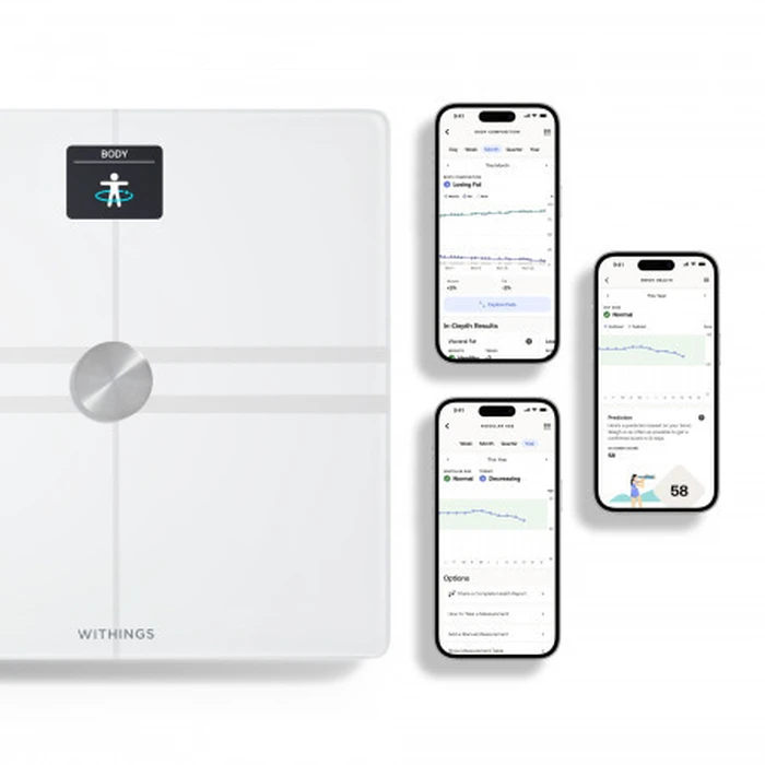 Withings Smart Ζυγαριά με Λιπομετρητή σε Λευκό χρώμα 13700546708050