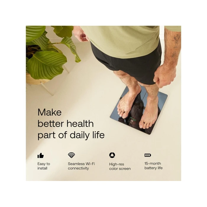 Withings Body Smart Ζυγαριά Μαύρη