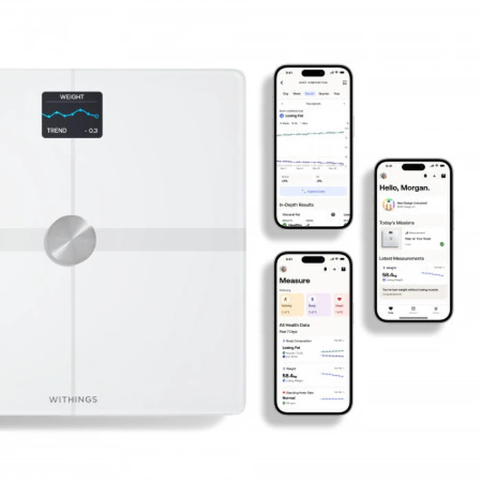 Withings Body Smart Ζυγαριά με Λιπομετρητή Λευκή