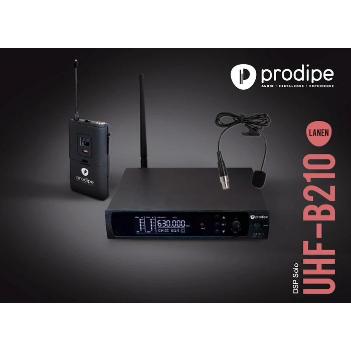 Prodipe UHF B210 DSP Lavalier Solo Ασύρματο Πυκνωτικό Μικρόφωνο Πέτου, Clip On