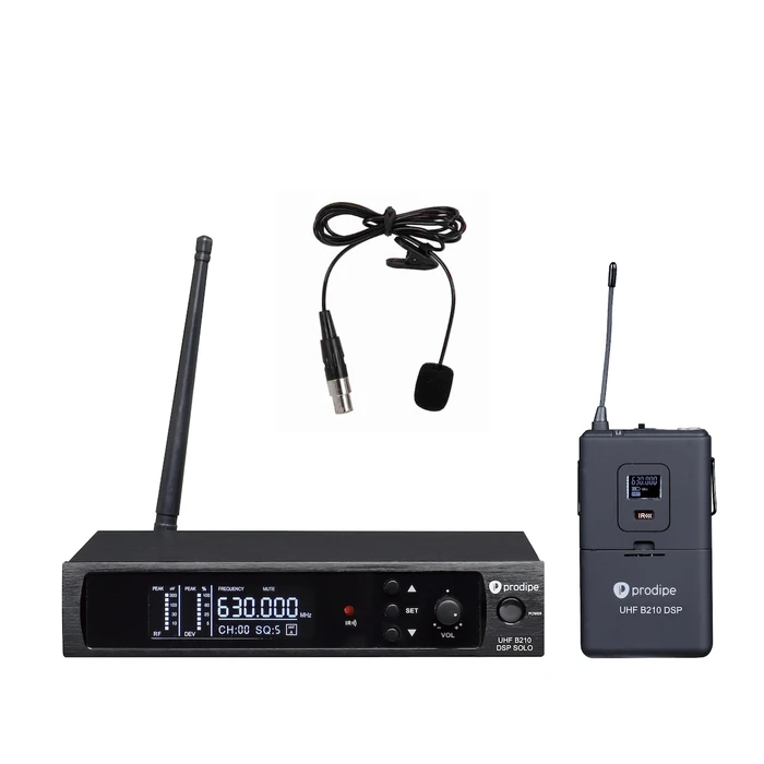 Prodipe UHF B210 DSP Lavalier Solo Ασύρματο Πυκνωτικό Μικρόφωνο Πέτου, Clip On
