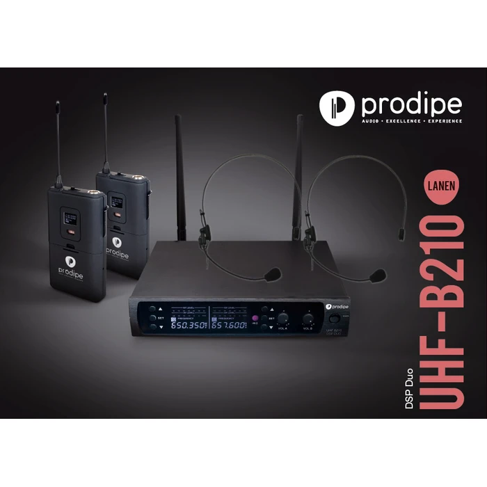 Prodipe HEADSET B210DUO DSP UHF - Wireless Headset Duo with DSP