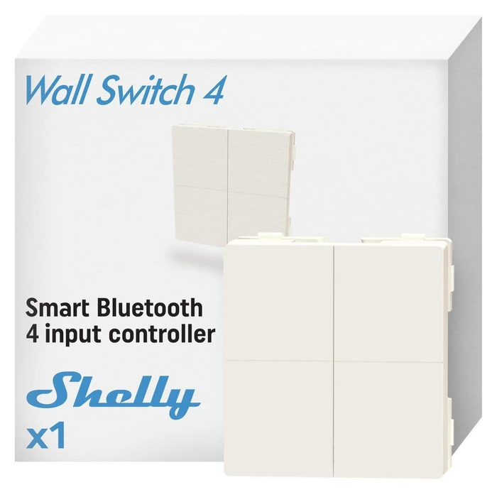 Shelly BLU Wall Switch 4 - Προσαρμογέας Legrand & Shelly