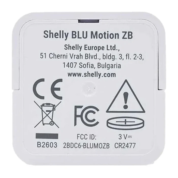 Shelly Blu PET Wireless PIR Motion Sensor Bluetooth / ZigBee 10 m (Motion ZB)