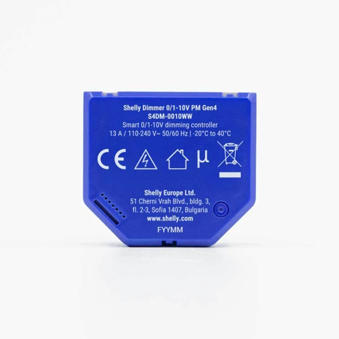 Shelly Smart Switch Dimmer - Έξυπνος Διακόπτης Dimmer 0/1-10V PM G4