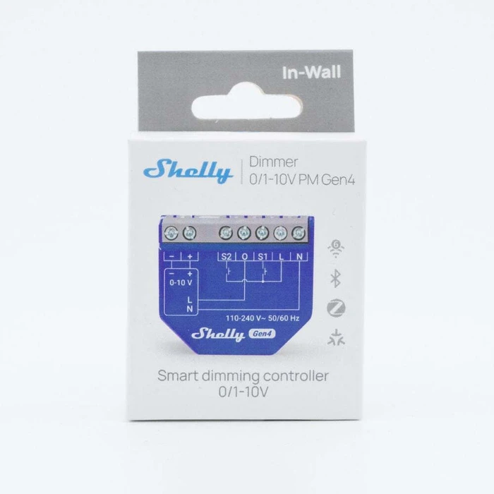 Shelly Smart Switch Dimmer - Έξυπνος Διακόπτης Dimmer 0/1-10V PM G4