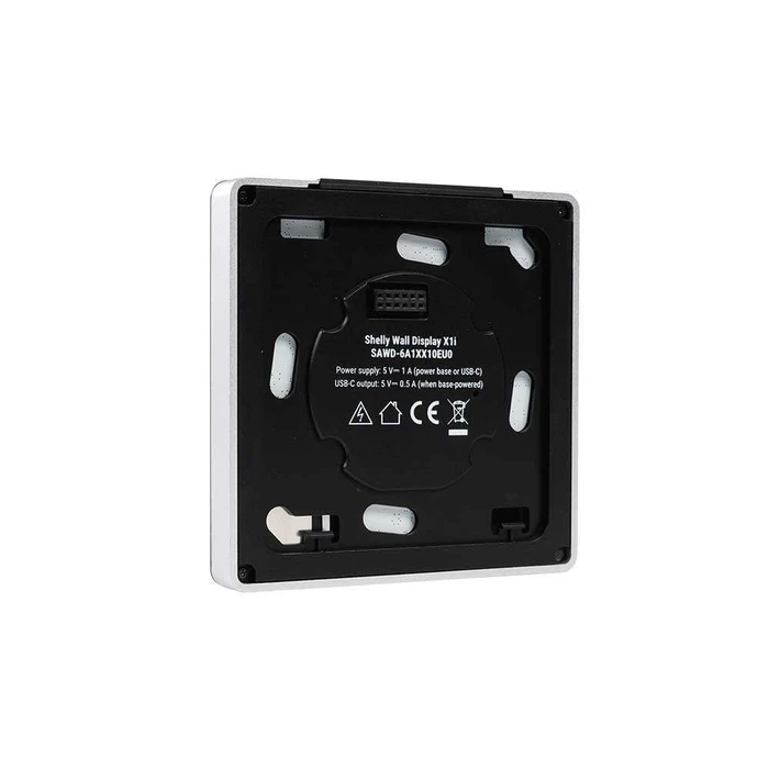 Shelly Wall Display X1i Silver - In‑wall Touch Wall Switch Display 4" (Wi‑Fi, Bluetooth)