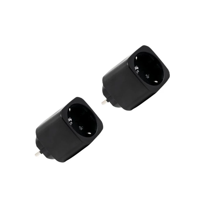 Shelly Plug M Gen3 Black - Σετ 2 τεμαχίων · Έξυπνο Μονόπριζο 13A με μέτρηση ενέργειας, Wi‑Fi & Bluetooth, Matter