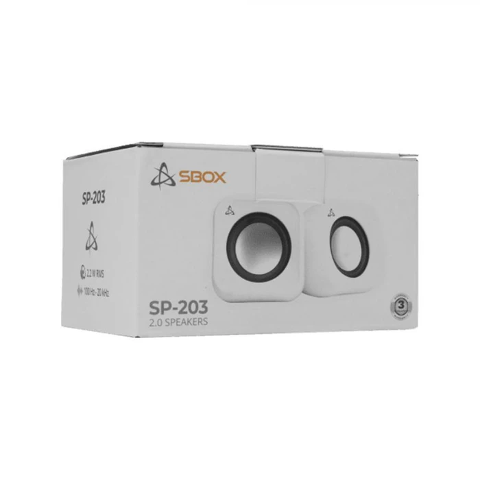 SBOX 2.0 Computer Speakers 2x2.2W White
