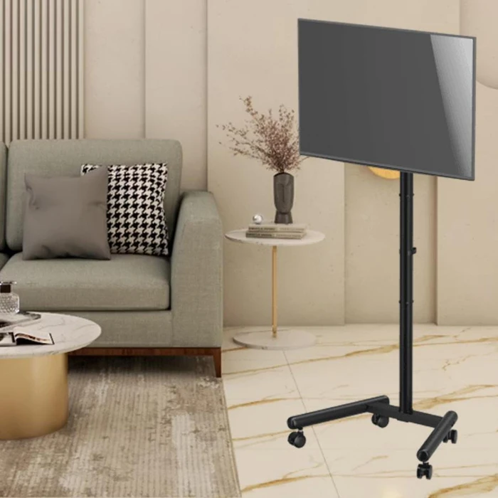 SBOX Επιδαπέδια Βάση TV Floor Mobile Mount 13 to 50 inch Max VESA 200x200 Black