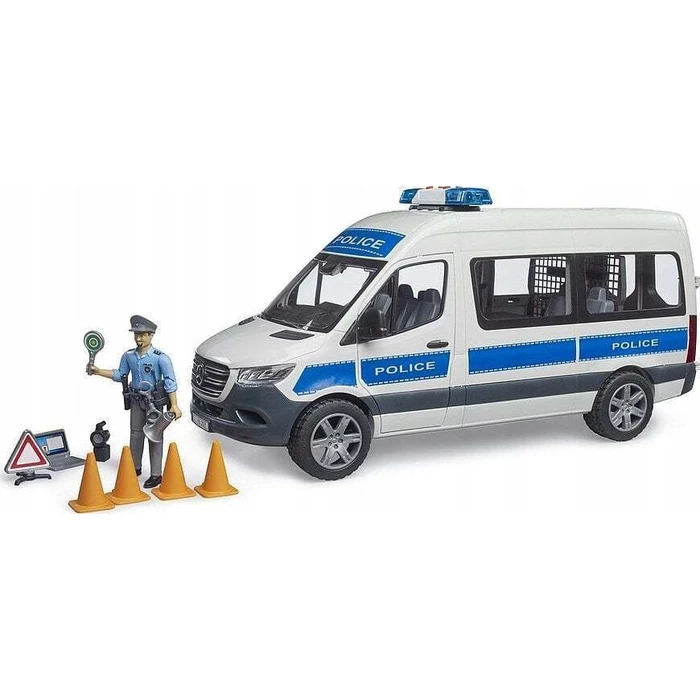 BRUDER MB Sprinter Police Vehicle 1:16 with Light & Sound Module