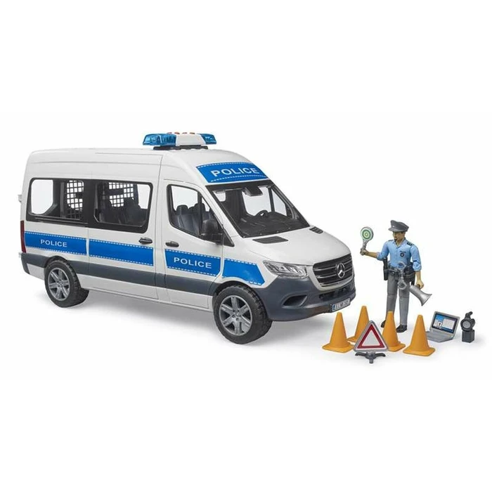 BRUDER MB Sprinter Police Vehicle 1:16 with Light & Sound Module