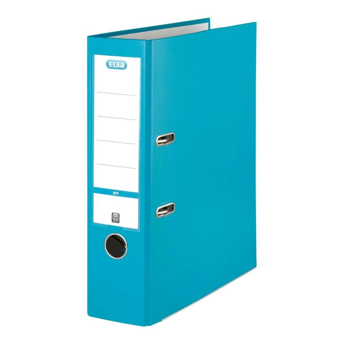 ELBA Ordner Smart Pro A4 binder (PP/paper) with spine label, turquoise