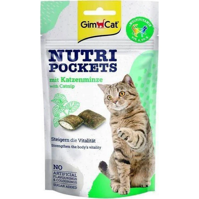 GimCat Nutri Pockets με catnip 60g - GimCat