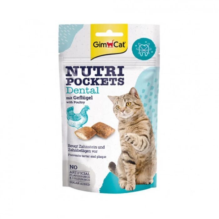 GimCat Nutri Pockets Dental με Πουλερικά 60g