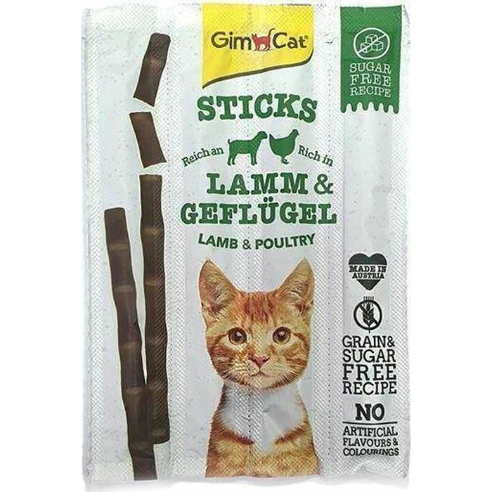 GimCat Sticks με Αρνί & Πουλερικά 4τμχ