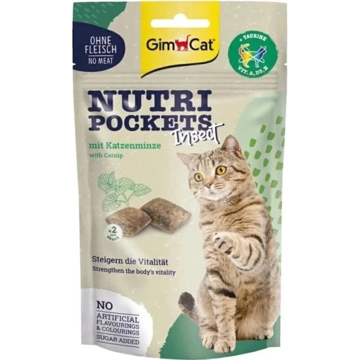 GimCat Nutri Pockets Insect με Catnip 60 g