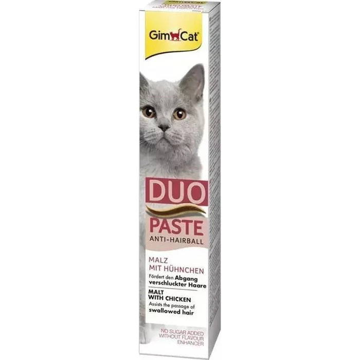 GimCat Duo Paste Anti-Hairball με κοτόπουλο 50g