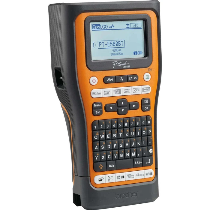 Brother P-touch E560BT Handheld Label Printer with Bluetooth, Black