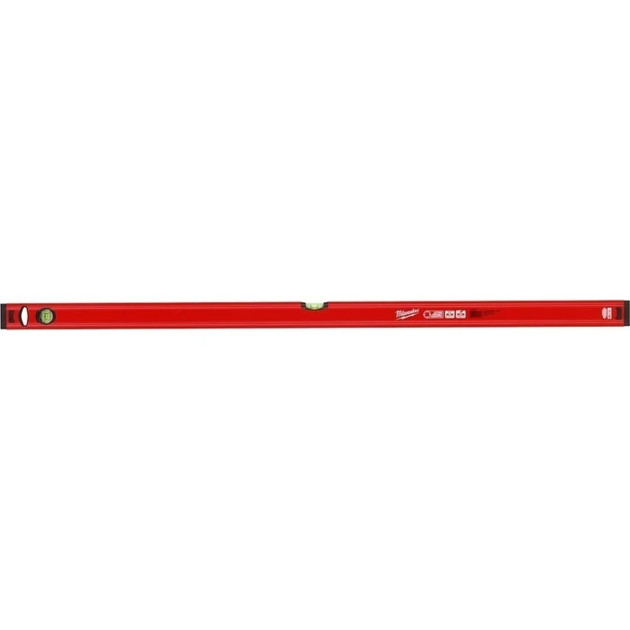 Milwaukee Redstick Slim 120 Aluminium Spirit Level 120 cm with 2 Vials