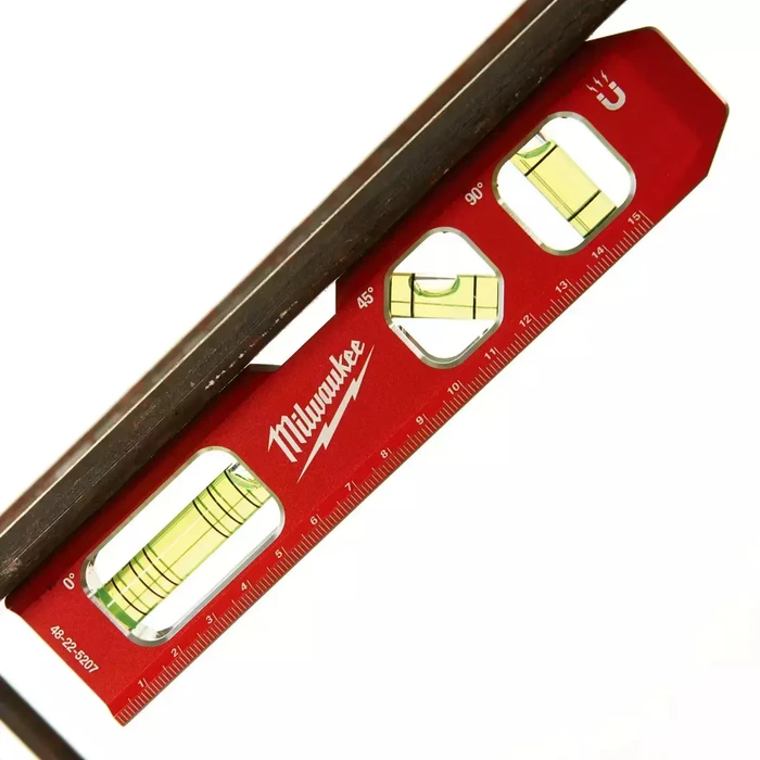 Milwaukee Torpedo Aluminum Magnetic Level 17 cm with 3 Vials