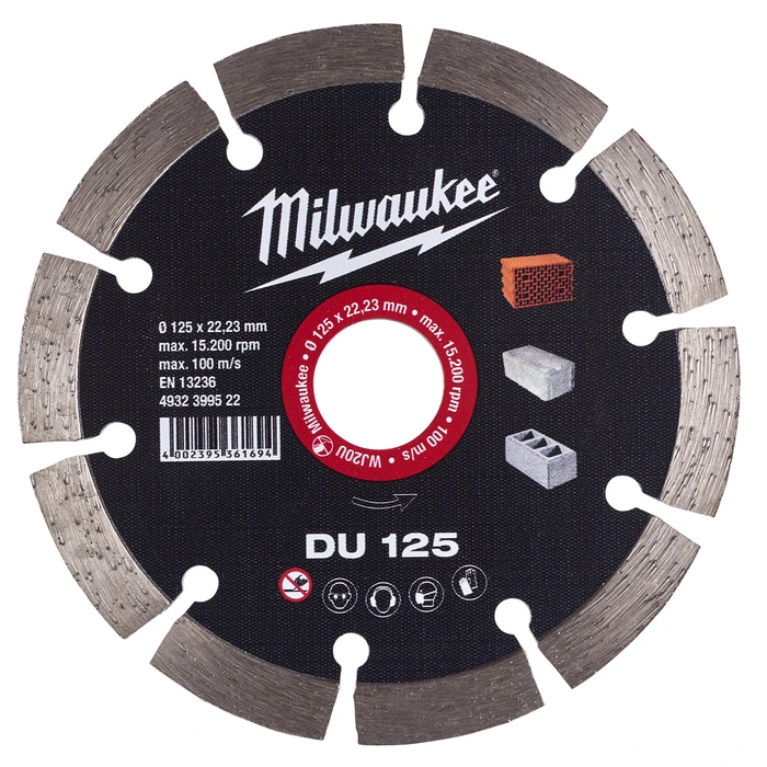 Milwaukee Diamond Cutting Disc for Construction Materials DU 125 (125 mm)