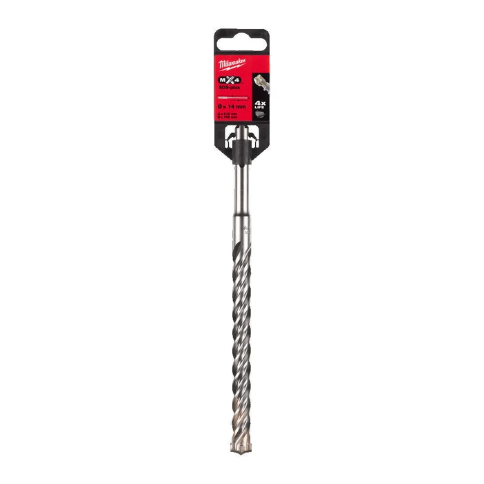 Milwaukee 4-Cutter Masonry Drill Bit SDS Plus 210mm - 4932352037