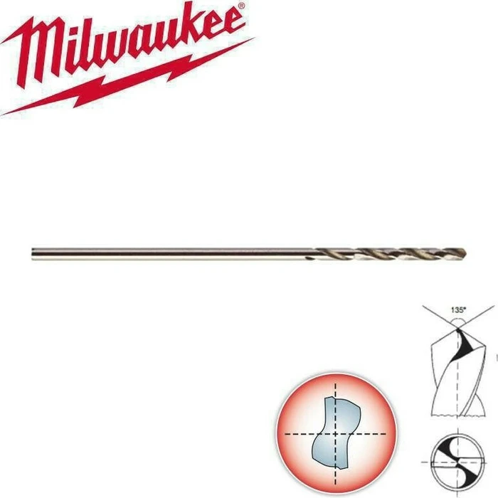 Milwaukee Thunderweb HSS Drill Bit for Metal 5mm (4932352388)