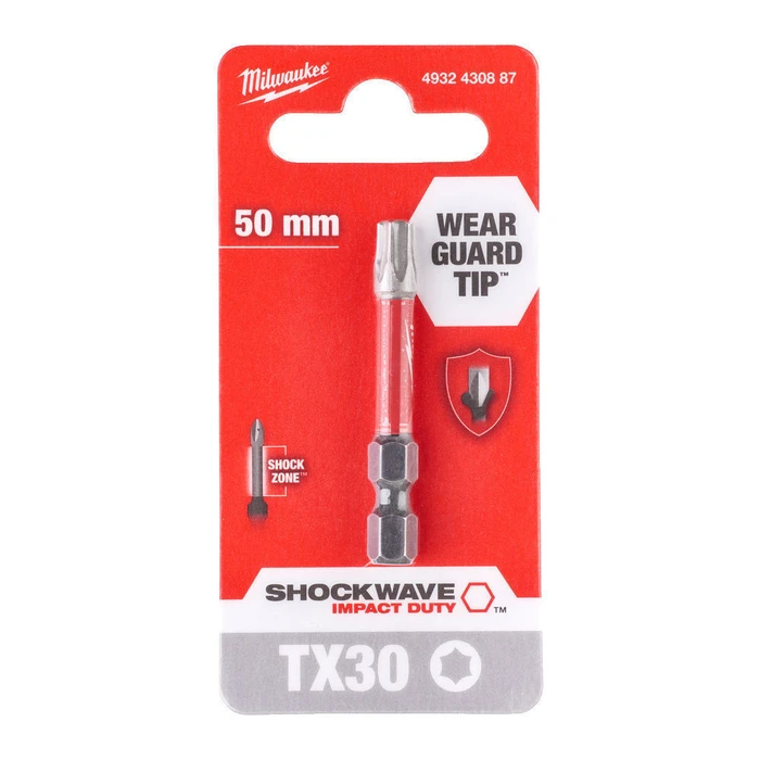 Milwaukee Torx Screwdriver Bit T30 SHOCKWAVE 4932430887