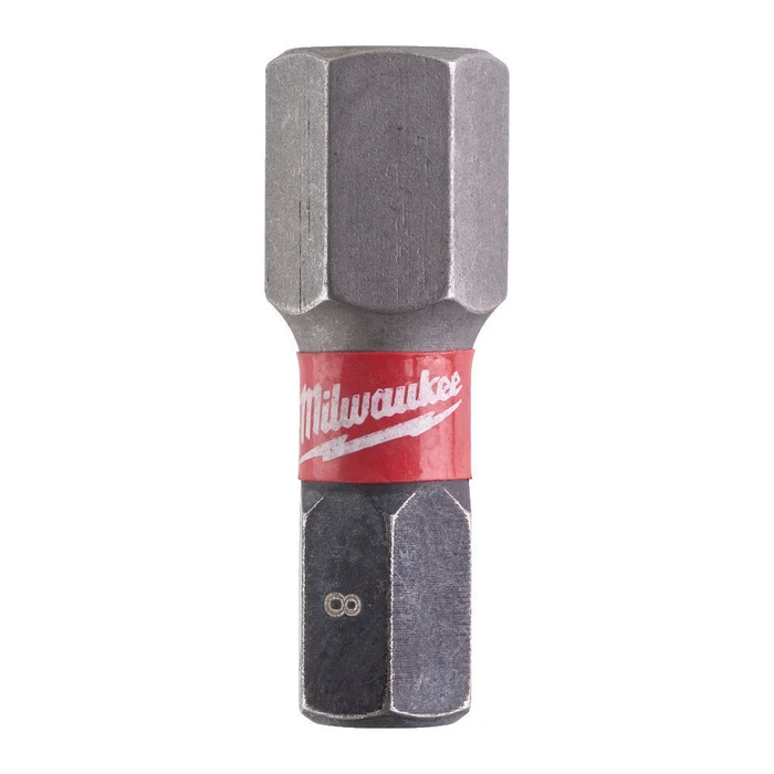 Milwaukee 2-piece Allen (Hex) Shockwave Screwdriver Bits Set 8mm, 25mm, 1/4" Hex