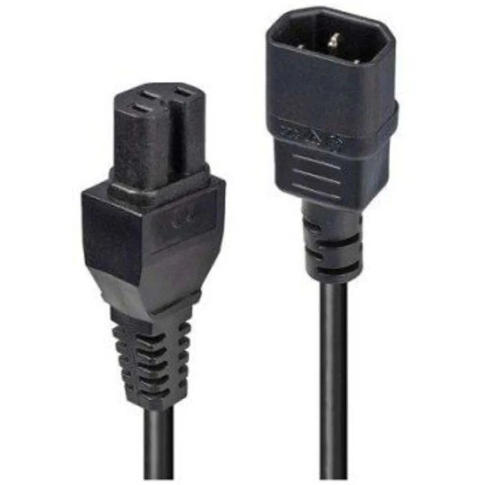 Lindy καλώδιο ρεύματος IEC C14 σε IEC C15 5m Μαύρο (Model 30403)